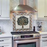Tree of Life Mosaic Backsplash – Marble Tile for Kitchen
