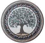 Mosaic kitchen backsplash handmade marble mosaic tree of life tile