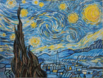 The starry night mosaic wall art reproduction