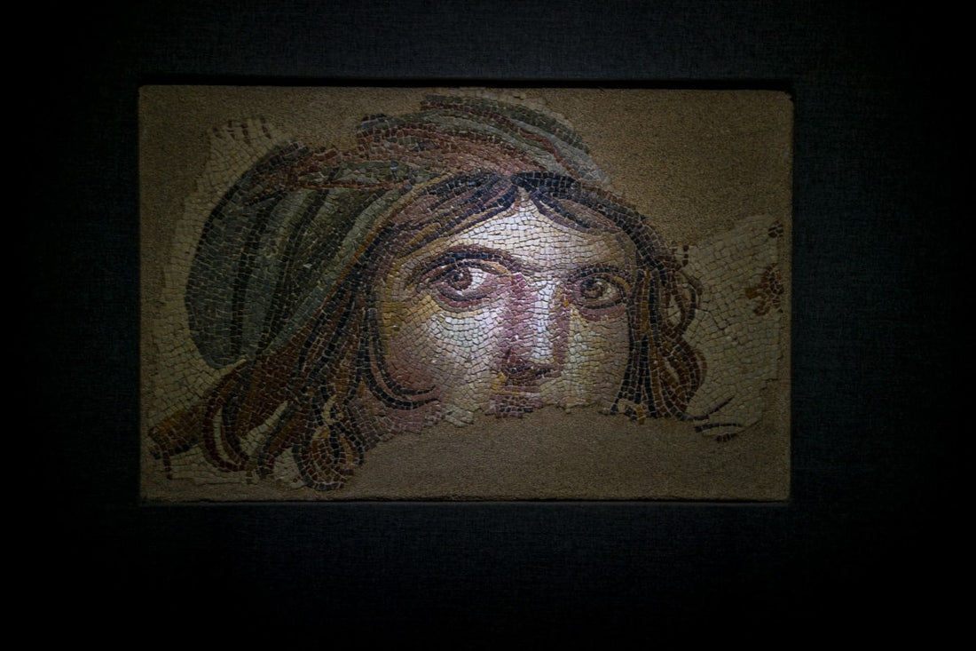 Reproduction of Ancient “Gypsy Girl" of Zeugma Mosaic