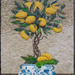 Kitchen Backsplash,Lemon Tree ,Mosaic Kitchen wall Art,kitchen backsplash ,Marble Mosaic Tile,Stove backsplash,kitchen and dining