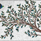 Mosaic Kitchen Backsplash | Olive Tree Branches & Leaves Marble Mosaic Tile