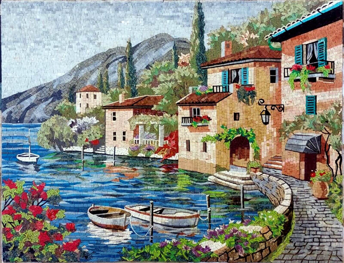 Landscape Handmade Mosaic wall Art