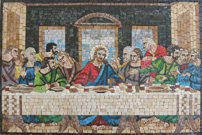 The Last Supper Leonardo da Vinci Handmade Mosaic Reproduction