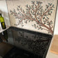 Kitchen Backsplash Olive Tree Branches With Leaves Backsplash Marble Mosaic Tile