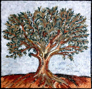Kitchen Backsplash Tree of life  | Marble Mosaic Tile