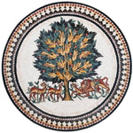 Mosaic Kitchen Backsplash | Hisham's Palace Tree of Life Marble Tile