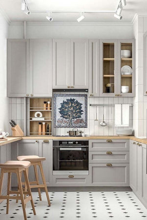 Mosaic Kitchen Backsplash – Hisham’s Palace Tree of Life Marble Tile