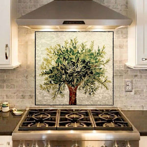 Mosaic Kitchen Backsplash | Tree Marble Backsplash