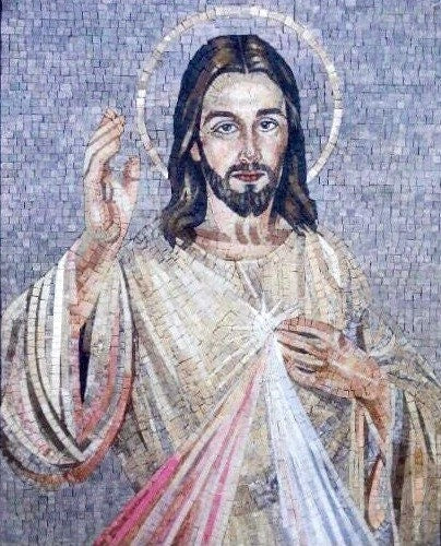 Jesus Mosaic Wall Art - Religious Home Decor