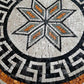 Square Handmade Roman Style Marble Mosaic Floor Tile