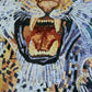 Tiger Portrait Marble Mosaic Wall Art  Handcrafted wild tiger mosaic art