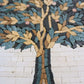 Mosaic kitchen backsplash handmade marble mosaic tree of life tile