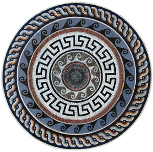 Mosaic Floor Medallion Handmade Marble mosaic tile