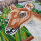 Handmade Deer Marble Mosaic Wall Art