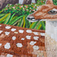 Handmade Deer Marble Mosaic Wall Art