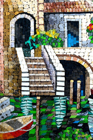 Mosaic design wall Art landscape Handmade Mosaic mural