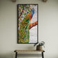 Colorful Peacocks Handmade Marble Mosaic Wall Art with Intricate Designs