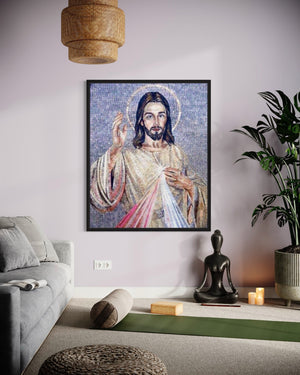 Jesus Mosaic Wall Art - Religious Home Decor