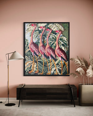 Flamingos Mosaic wall Art Handmade mosaic murals