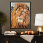 Lion Marble Mosaic Wall Art  Modern Wall Hanging  Handcrafted Home Decor