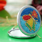 Butterfly micro mosaic Makeup mirror , luxury Gift for her , Handmade hand Mirror