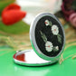 Daisy flowers micro mosaic Makeup mirror , luxury Gift for her , Handmade hand Mirror