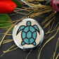 Turtle micro mosaic Makeup mirror , luxury Gift for her , Handmade hand Mirror