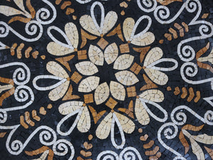 Mosaic Floor Medallion Handmade Marble mosaic tile