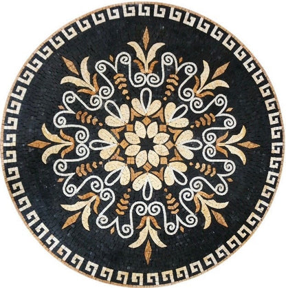 Mosaic Floor Medallion Handmade Marble mosaic tile