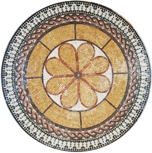 Mosaic Floor Medallion Handmade Marble mosaic tile