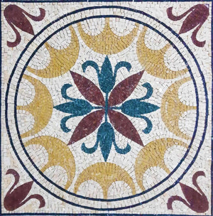Mosaic Tile Square Handmade Marble Mosaic Floor Tile