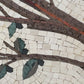 Kitchen Backsplash Olive Tree Branches With Leaves Backsplash Marble Mosaic Tile