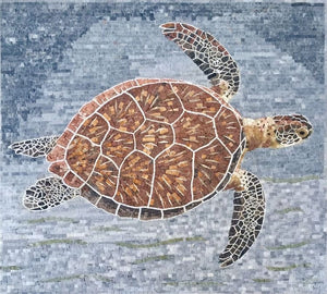 Turtle Marble Mosaic Tile