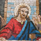 Mosaikwandkunst Das letzte Abendmahl davinci handgefertigtes Mosaik -Reproduktion einzigartige Marmorwandkunst