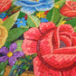 Flower mosaic wall art handmade mosaic floral mural 
