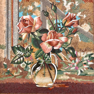 Flower Vase Mosaic wall Art