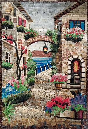 Street scene Mosaic Art